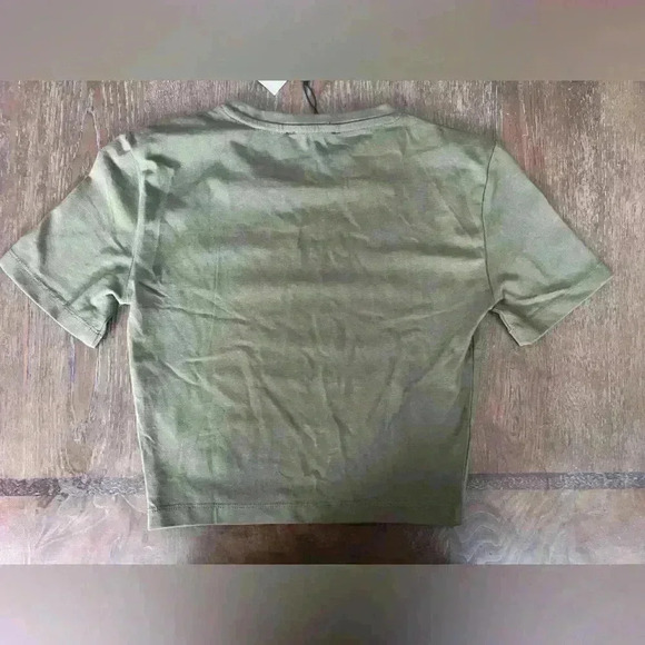 NWT Zara Olive green crop top size XS - Picture 3 of 4